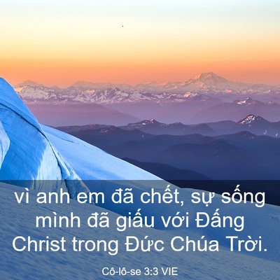 Picture 03 - Cô-lô-se 3:3 VIE - vì anh em đã chết, sự sống mình đã - Bible Verse Picture