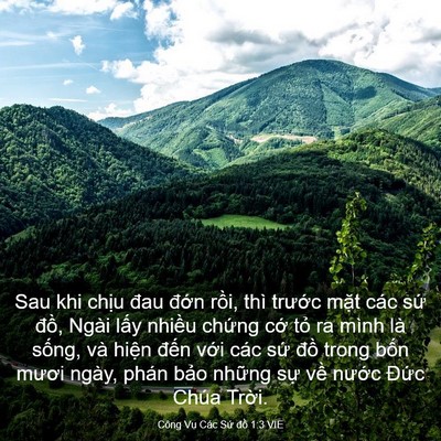 Picture 03 - Công Vụ Các Sứ đồ 1:3 VIE - Sau khi chịu đau đớn rồi, thì trước - Bible Verse Picture