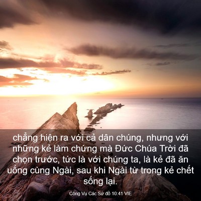 Picture 03 - Công Vụ Các Sứ đồ 10:41 VIE - chẳng hiện ra với cả dân chúng, nhưng - Bible Verse Picture
