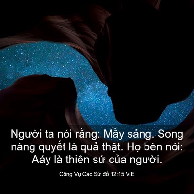 Picture 03 - Công Vụ Các Sứ đồ 12:15 VIE - Người ta nói rằng: Mầy sảng. Song nàng - Bible Verse Picture