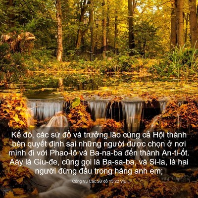Picture 03 - Công Vụ Các Sứ đồ 15:22 VIE - Kế đó, các sứ đồ và trưởng lão - Bible Verse Picture