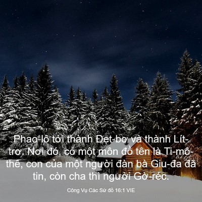 Picture 03 - Công Vụ Các Sứ đồ 16:1 VIE - Phao-lô tới thành Đẹt-bơ và thành - Bible Verse Picture