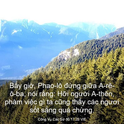 Picture 03 - Công Vụ Các Sứ đồ 17:22 VIE - Bấy giờ, Phao-lô đứng giữa A-rê-ô-ba, - Bible Verse Picture