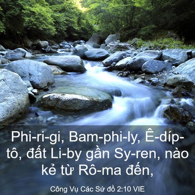 Picture 03 - Công Vụ Các Sứ đồ 2:10 VIE - Phi-ri-gi, Bam-phi-ly, Ê-díp-tô, đất Li-by - Bible Verse Picture