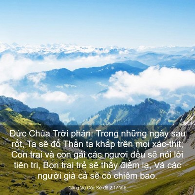 Picture 03 - Công Vụ Các Sứ đồ 2:17 VIE - Đức Chúa Trời phán: Trong những ngày - Bible Verse Picture