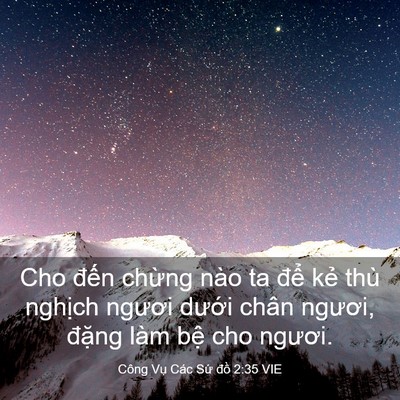 Picture 03 - Công Vụ Các Sứ đồ 2:35 VIE - Cho đến chừng nào ta để kẻ thù - Bible Verse Picture