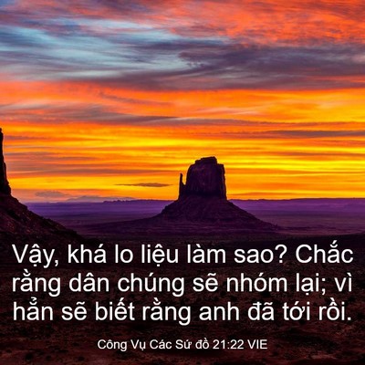 Picture 03 - Công Vụ Các Sứ đồ 21:22 VIE - Vậy, khá lo liệu làm sao? Chắc rằng - Bible Verse Picture
