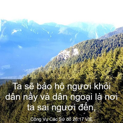 Picture 03 - Công Vụ Các Sứ đồ 26:17 VIE - Ta sẽ bảo hộ ngươi khỏi dân nầy và - Bible Verse Picture