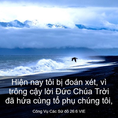Picture 03 - Công Vụ Các Sứ đồ 26:6 VIE - Hiện nay tôi bị đoán xét, vì trông - Bible Verse Picture