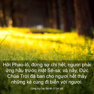 Picture 03 - Công Vụ Các Sứ đồ 27:24 VIE - Hỡi Phao-lô, đừng sợ chi hết; ngươi - Bible Verse Picture