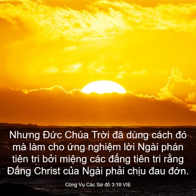 Picture 03 - Công Vụ Các Sứ đồ 3:18 VIE - Nhưng Đức Chúa Trời đã dùng cách đó - Bible Verse Picture