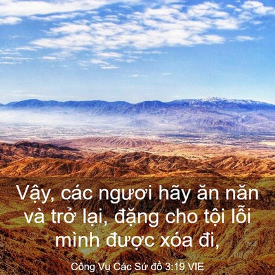 Picture 03 - Công Vụ Các Sứ đồ 3:19 VIE - Vậy, các ngươi hãy ăn năn và trở - Bible Verse Picture