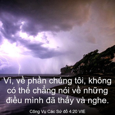 Picture 03 - Công Vụ Các Sứ đồ 4:20 VIE - Vì, về phần chúng tôi, không có thể - Bible Verse Picture