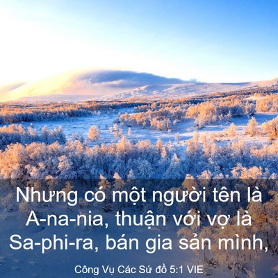 Picture 03 - Công Vụ Các Sứ đồ 5:1 VIE - Nhưng có một người tên là A-na-nia, - Bible Verse Picture