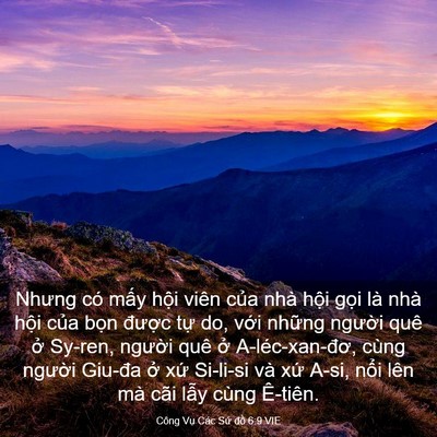 Picture 03 - Công Vụ Các Sứ đồ 6:9 VIE - Nhưng có mấy hội viên của nhà hội - Bible Verse Picture