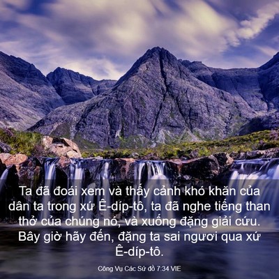Picture 03 - Công Vụ Các Sứ đồ 7:34 VIE - Ta đã đoái xem và thấy cảnh khó khăn - Bible Verse Picture