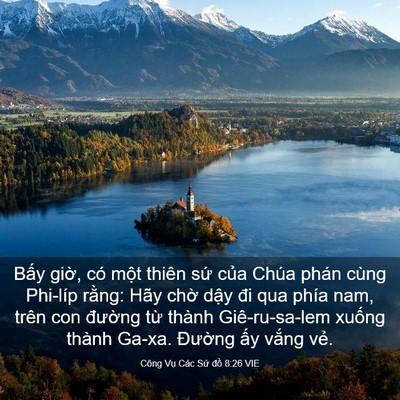 Picture 03 - Công Vụ Các Sứ đồ 8:26 VIE - Bấy giờ, có một thiên sứ của Chúa - Bible Verse Picture