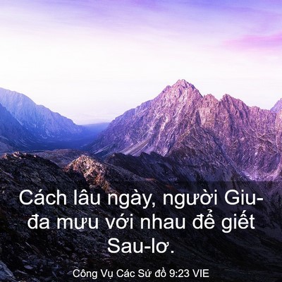 Picture 03 - Công Vụ Các Sứ đồ 9:23 VIE - Cách lâu ngày, người Giu-đa mưu với - Bible Verse Picture