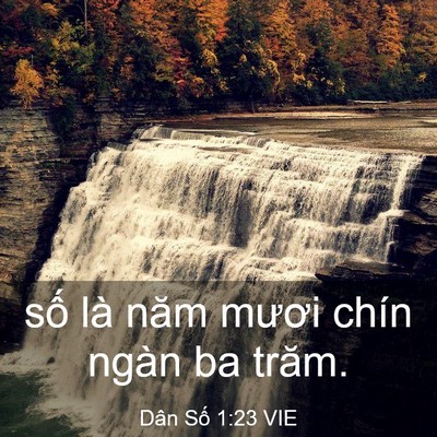 Picture 03 - Dân Số 1:23 VIE - số là năm mươi chín ngàn ba - Bible Verse Picture