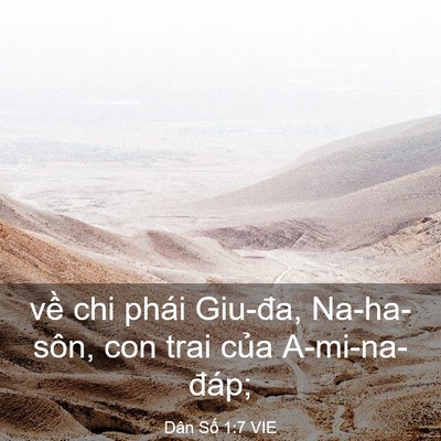 Picture 03 - Dân Số 1:7 VIE - về chi phái Giu-đa, Na-ha-sôn, con trai - Bible Verse Picture