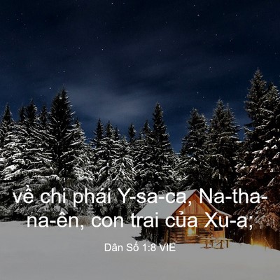 Picture 03 - Dân Số 1:8 VIE - về chi phái Y-sa-ca, Na-tha-na-ên, con trai - Bible Verse Picture