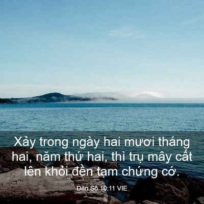 Picture 03 - Dân Số 10:11 VIE - Xảy trong ngày hai mươi tháng hai, năm - Bible Verse Picture
