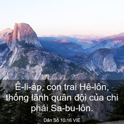 Picture 03 - Dân Số 10:16 VIE - Ê-li-áp, con trai Hê-lôn, thống lãnh quân - Bible Verse Picture