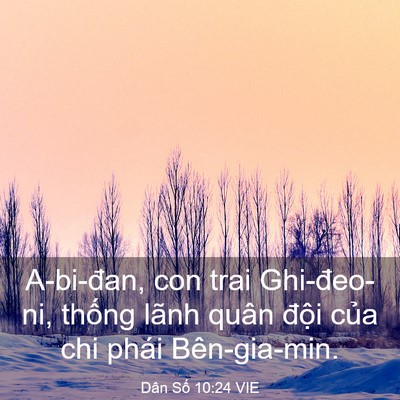 Picture 03 - Dân Số 10:24 VIE - A-bi-đan, con trai Ghi-đeo-ni, thống lãnh - Bible Verse Picture