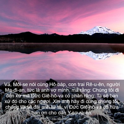 Picture 03 - Dân Số 10:29 VIE - Vả, Môi-se nói cùng Hô-báp, con trai - Bible Verse Picture