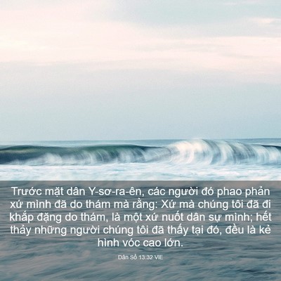 Picture 03 - Dân Số 13:32 VIE - Trước mặt dân Y-sơ-ra-ên, các người - Bible Verse Picture