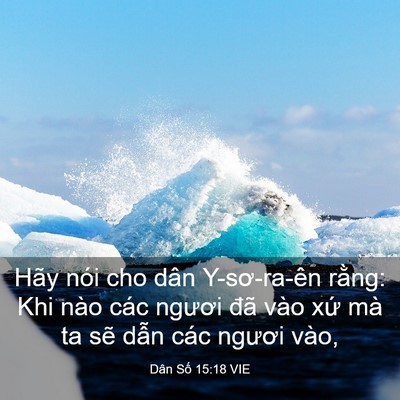 Picture 03 - Dân Số 15:18 VIE - Hãy nói cho dân Y-sơ-ra-ên rằng: Khi nào - Bible Verse Picture