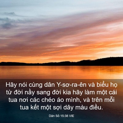 Picture 03 - Dân Số 15:38 VIE - Hãy nói cùng dân Y-sơ-ra-ên và biểu họ - Bible Verse Picture