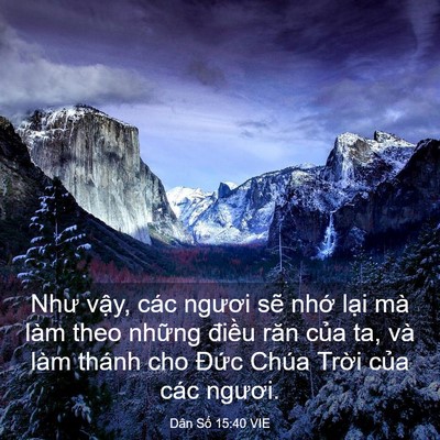 Picture 03 - Dân Số 15:40 VIE - Như vậy, các ngươi sẽ nhớ lại mà - Bible Verse Picture