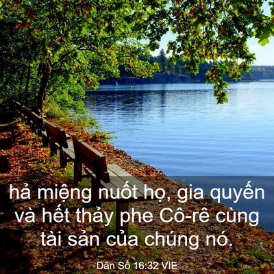 Picture 03 - Dân Số 16:32 VIE - hả miệng nuốt họ, gia quyến và hết - Bible Verse Picture