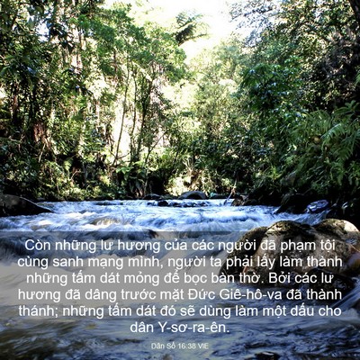 Picture 03 - Dân Số 16:38 VIE - Còn những lư hương của các người đã - Bible Verse Picture