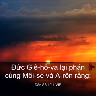 Picture 03 - Dân Số 19:1 VIE - Đức Giê-hô-va lại phán cùng Môi-se và - Bible Verse Picture