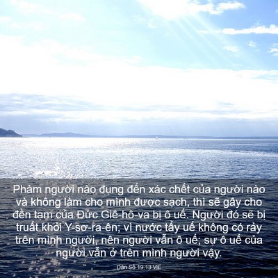 Picture 03 - Dân Số 19:13 VIE - Phàm người nào đụng đến xác chết - Bible Verse Picture