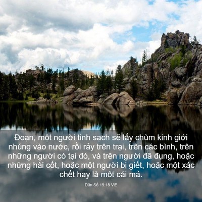 Picture 03 - Dân Số 19:18 VIE - Đoạn, một người tinh sạch sẽ lấy - Bible Verse Picture