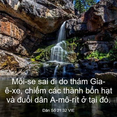 Picture 03 - Dân Số 21:32 VIE - Môi-se sai đi do thám Gia-ê-xe, chiếm các - Bible Verse Picture