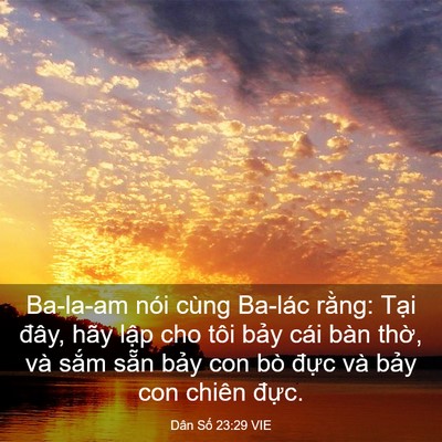 Picture 03 - Dân Số 23:29 VIE - Ba-la-am nói cùng Ba-lác rằng: Tại đây, - Bible Verse Picture