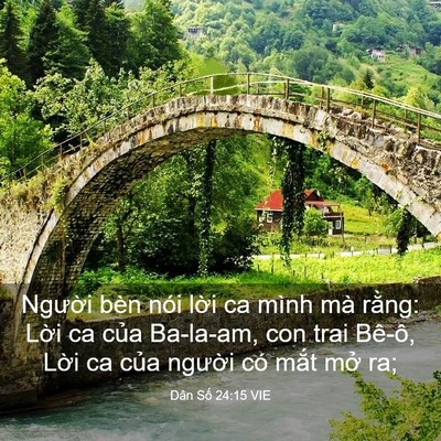 Picture 03 - Dân Số 24:15 VIE - Người bèn nói lời ca mình mà rằng: - Bible Verse Picture