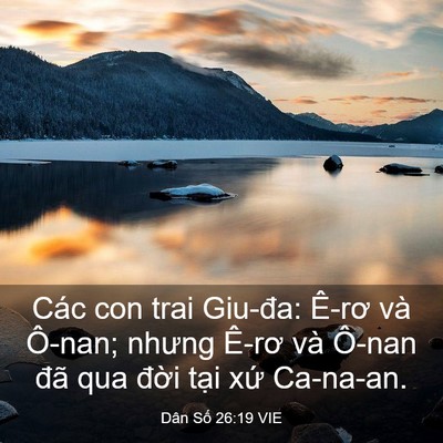 Picture 03 - Dân Số 26:19 VIE - Các con trai Giu-đa: Ê-rơ và Ô-nan; nhưng - Bible Verse Picture