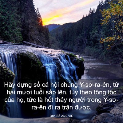 Picture 03 - Dân Số 26:2 VIE - Hãy dựng sổ cả hội chúng Y-sơ-ra-ên, - Bible Verse Picture