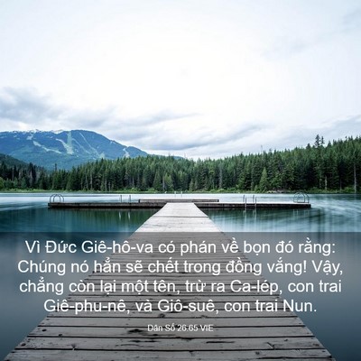 Picture 03 - Dân Số 26:65 VIE - Vì Đức Giê-hô-va có phán về bọn đó - Bible Verse Picture