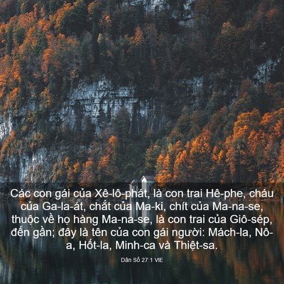 Picture 03 - Dân Số 27:1 VIE - Các con gái của Xê-lô-phát, là con trai - Bible Verse Picture