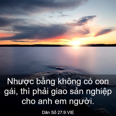 Picture 03 - Dân Số 27:9 VIE - Nhược bằng không có con gái, thì phải - Bible Verse Picture