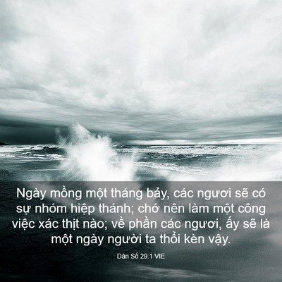 Picture 03 - Dân Số 29:1 VIE - Ngày mồng một tháng bảy, các ngươi - Bible Verse Picture