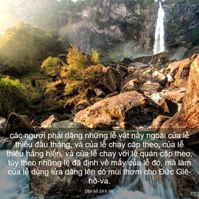 Picture 03 - Dân Số 29:6 VIE - các ngươi phải dâng những lễ vật - Bible Verse Picture