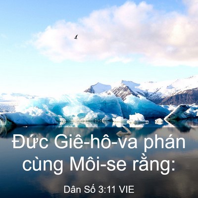 Picture 03 - Dân Số 3:11 VIE - Đức Giê-hô-va phán cùng Môi-se - Bible Verse Picture