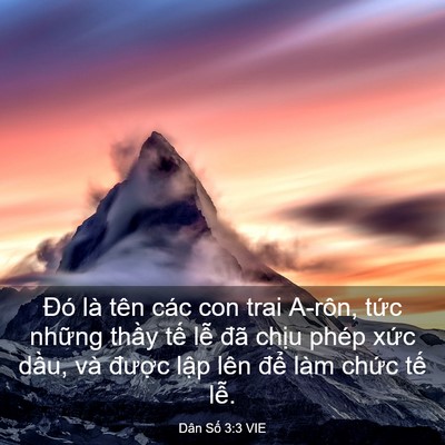 Picture 03 - Dân Số 3:3 VIE - Đó là tên các con trai A-rôn, tức những - Bible Verse Picture